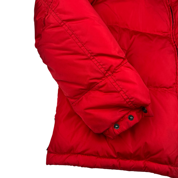 Prada Red Zipped Down Filled Puffer Jacket - XL