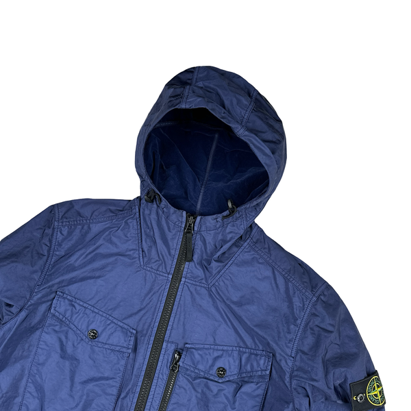 Stone Island 2015 Blue Lamy Flock Jacket - XL