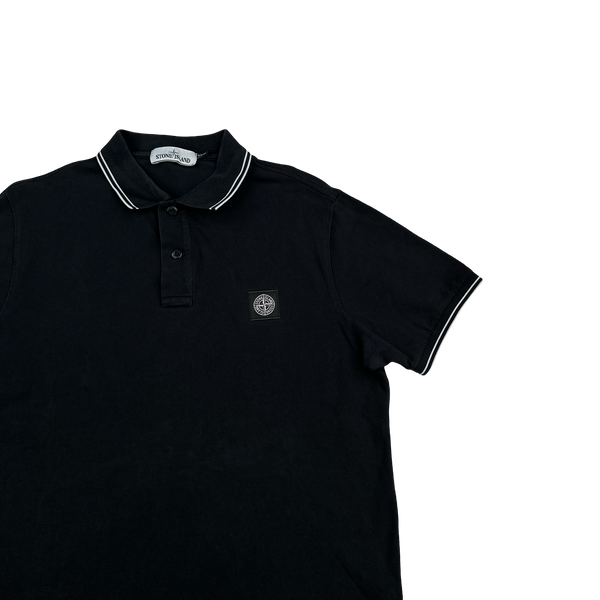 Stone Island 2019 Black Short Sleeve Polo Shirt - XL
