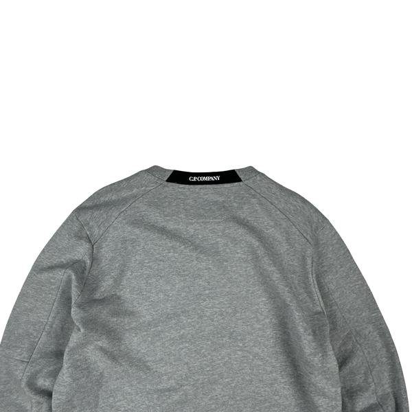 CP Company Grey Cotton Lens Viewer Crewneck - Medium