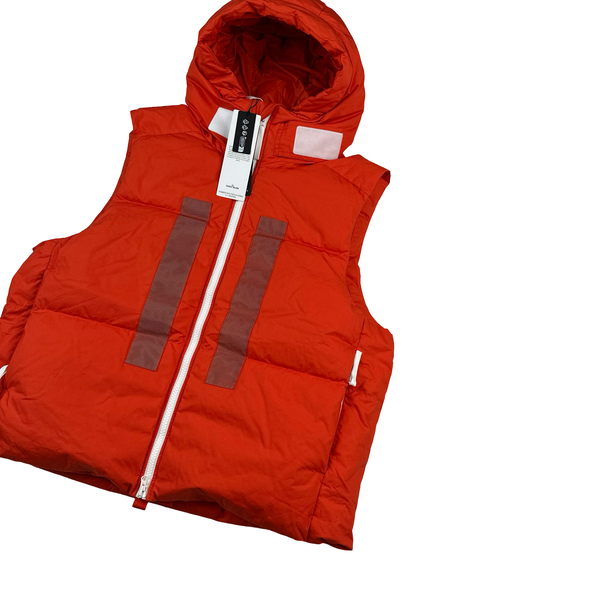 Stone Island 2023 Marina Rubber Wax Poplin Down Gilet - XL