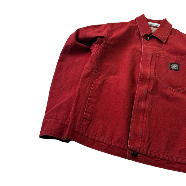 Stone Island 2019 Panama Placcato Denim Jacket - Small