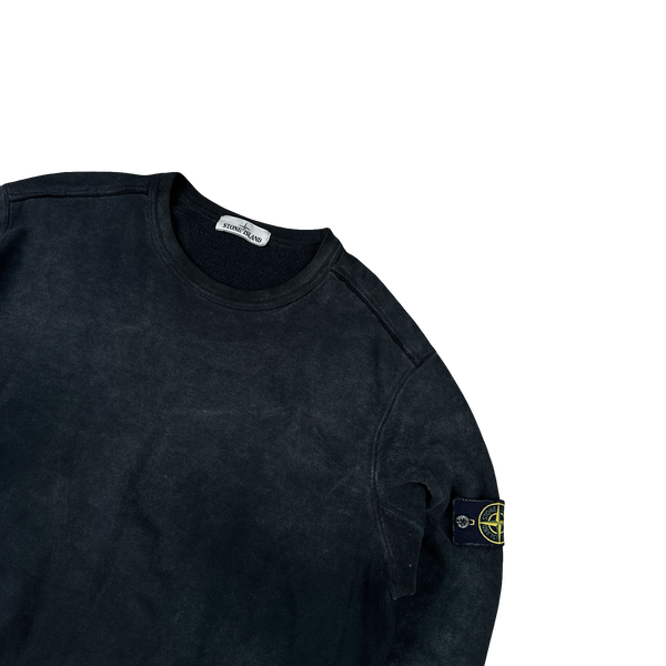 Stone Island 2018 Black Frost Crewneck Sweatshirt - XXL
