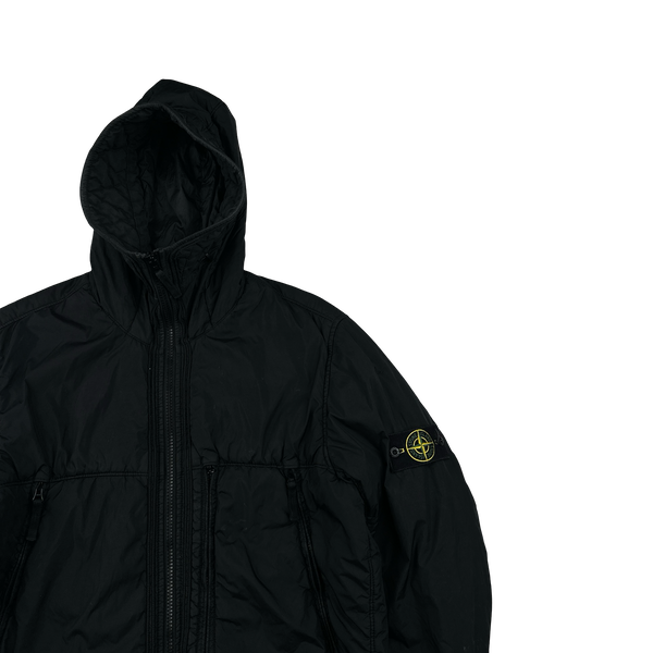 Stone Island 2019 Black Crinkle Reps NY Jacket - XL