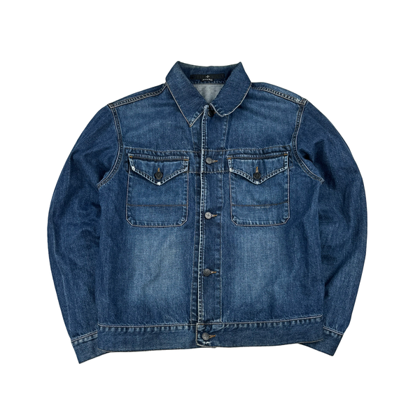 Stone Island Vintage Denims Mid Wash Denim Jacket - Large