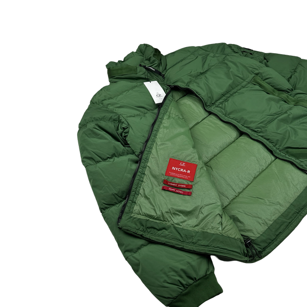 CP Company Green Down Filled Nycra R Puffer Jacket - Small, Medium, Large, XL