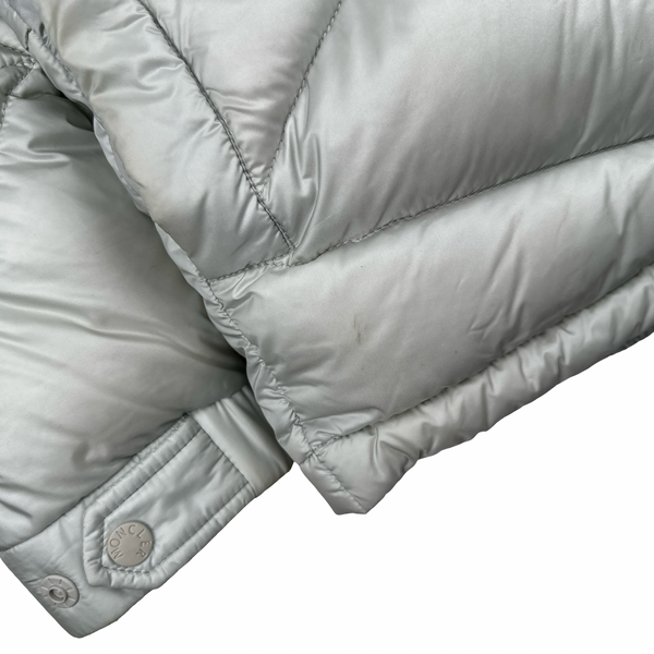 Moncler Genuis X Pharrell Williams Oak Giubbotto Silver Triangle stitched Down Filled Puffer Jacket - XL