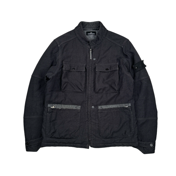 Stone Island 2015 Charcoal Cotton Blend Shadow Project Jacket - Large