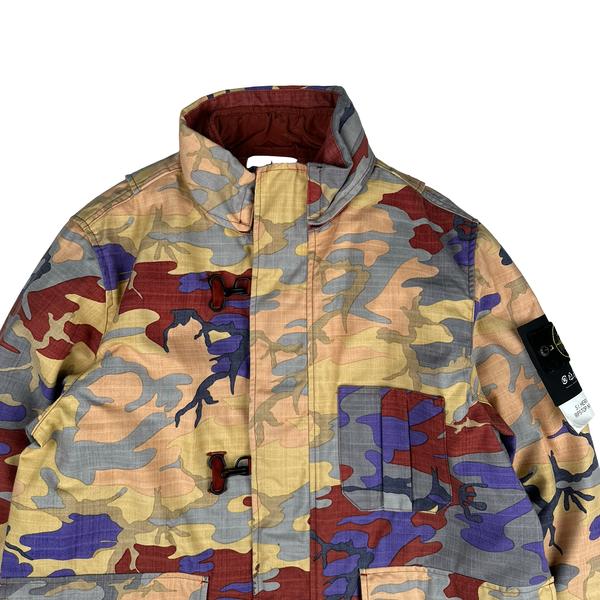 Stone Island 2022 Heritage Camo Ripstop Nylon Dutch Rope Jacket - Large