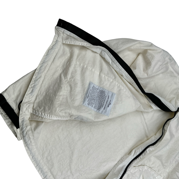 Stone Island 2025 Organic Nylon Panama TC Zipped Jacket - Large