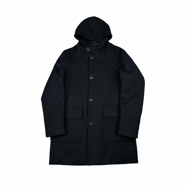 Cp Company B Drill Navy Front Pockets Buttoned Jacket - Large
