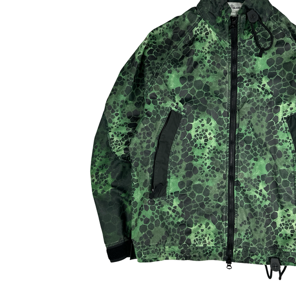 Stone Island 2018 Alligator Camo Light Cotton Nylon Jacket - Large