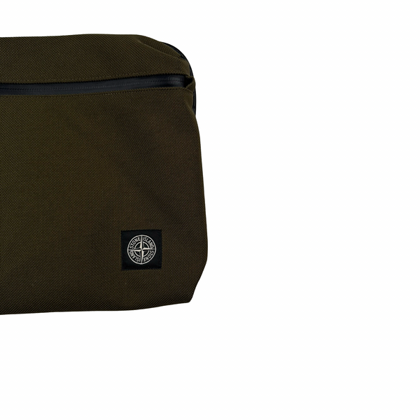 Stone Island 2017 Khaki Reflective Multi Pocket Nylon Tela Laptop Case