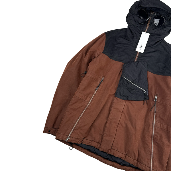 CP Company Black 50 Fili Quilted Explorer Cargo Jacket - XL