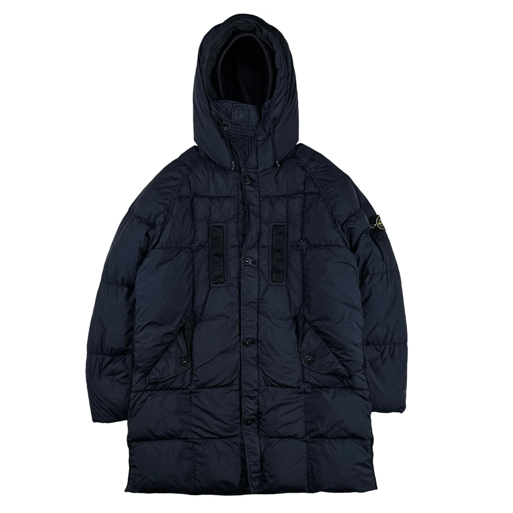 Stone island garment dyed crinkle reps hooded jacket best sale