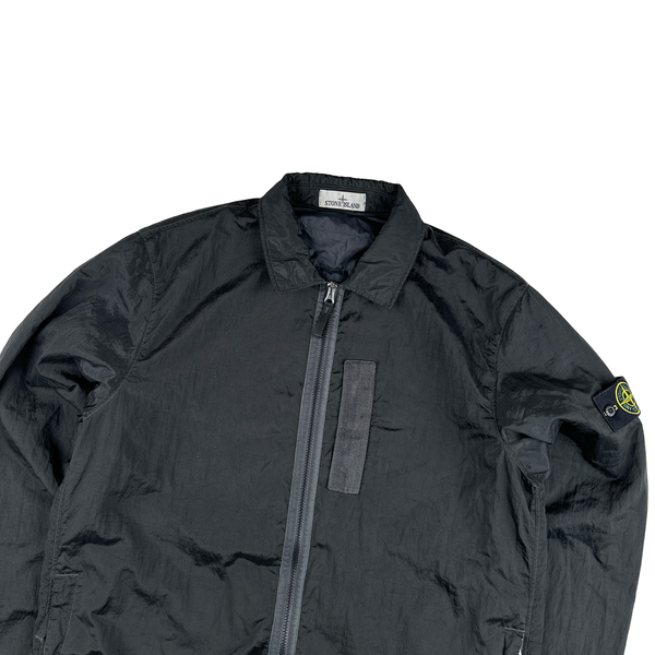 Stone Island 2022 Black Nylon Metal Econyl Overshirt Primaloft Lined - XL