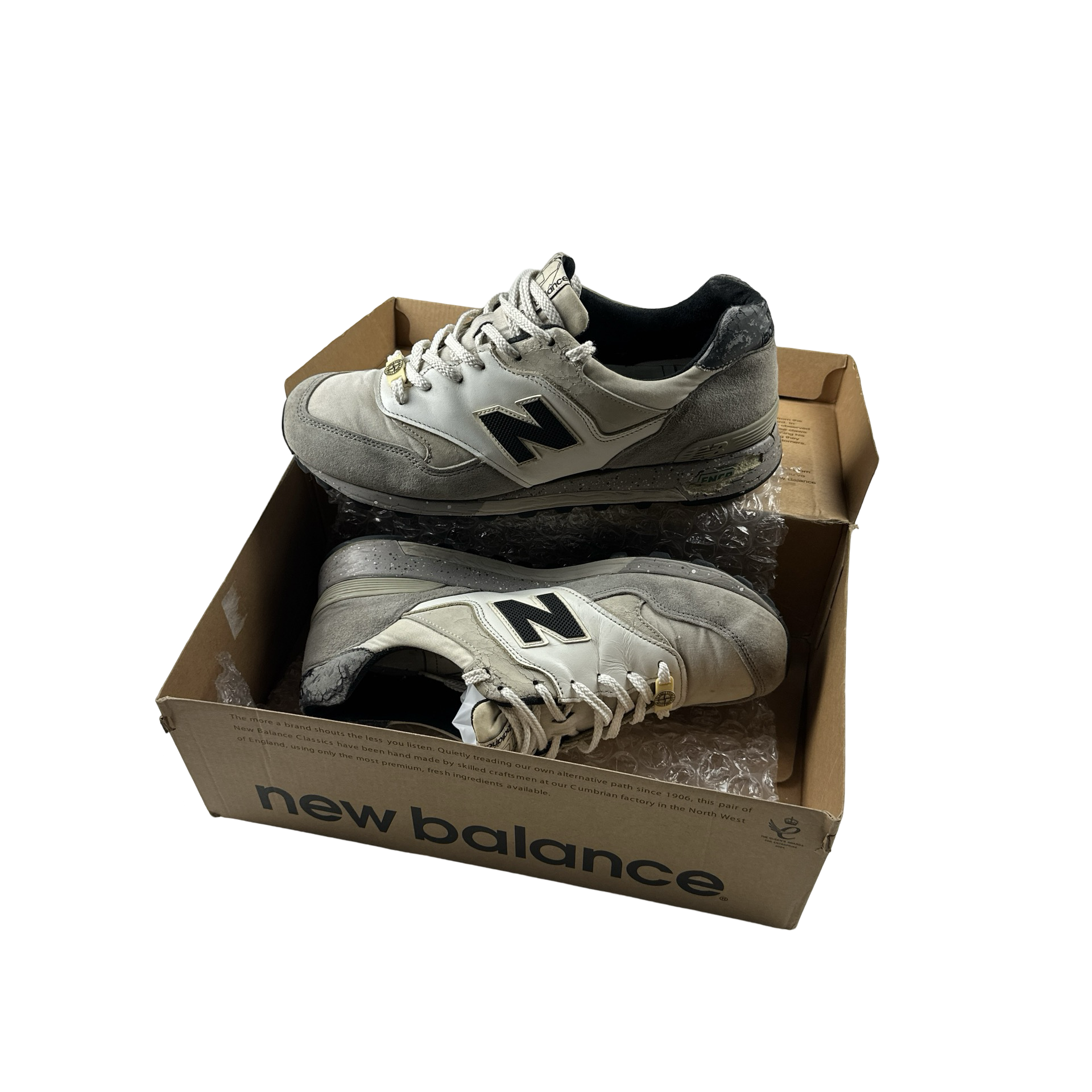 Stone Island x New Balance Grey SI 577 Trainers UK 10 – Mat's Island