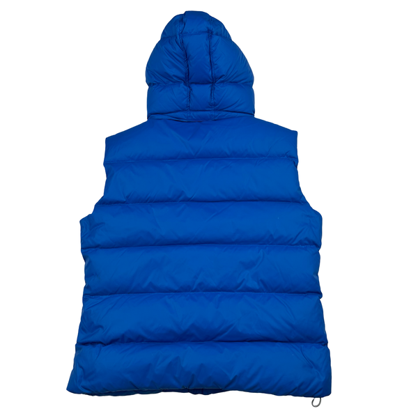 Pyrenex Blue Pure French Down Hooded Puffer Gilet Jacket - Large