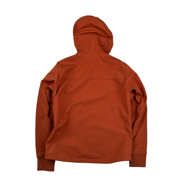 CP Company Burnt Orange Fleece Lined Soft Shell Jacket - Medium