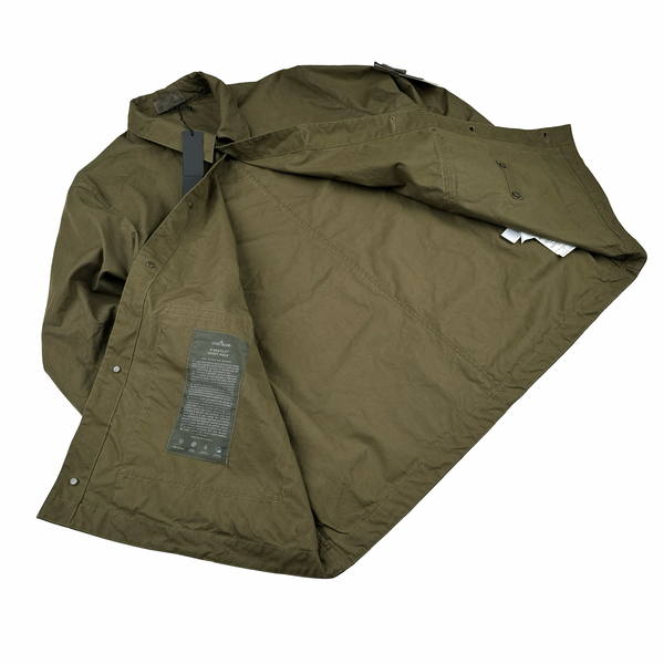 Stone Island 2023 Khaki O-Ventile Ghost Jacket - 3XL
