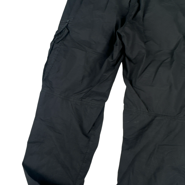 Stone Island 2021 RE-T Black Regular Tapered Cargo Trousers - 30"