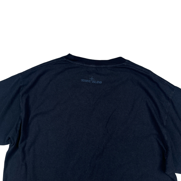 Stone Island 2016 Navy Compass Cotton T Shirt - Medium