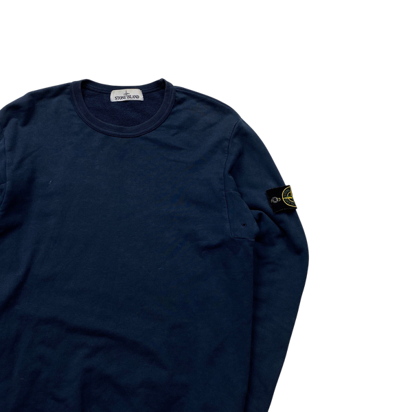 Stone Island 2016 Navy Cotton Crewneck Sweatshirt - Medium