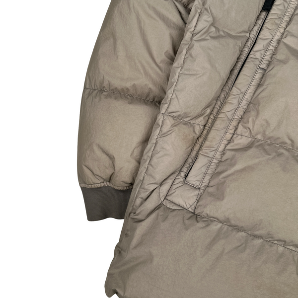 Stone Island 2016 Rosy Brown Crinkle Puffer Jacket - XL