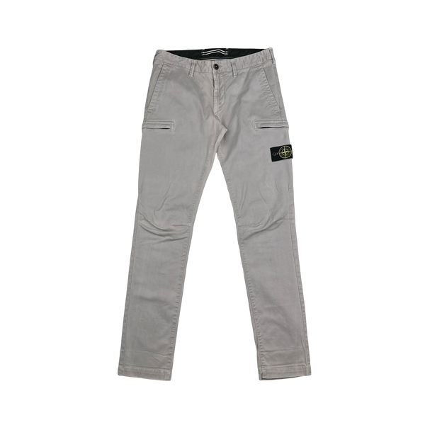 Stone Island 2020 Grey SK Cargo Trousers - 32"