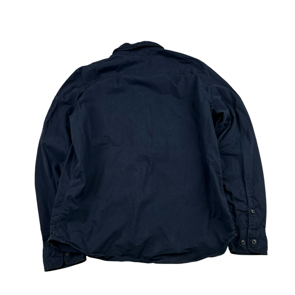 CP Company Navy Lens Viewer Overshirt - Large