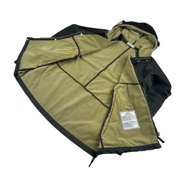 Stone Island 2004 Dark Grey Raso Floccato Riot Mask Sniper Jacket - XXL