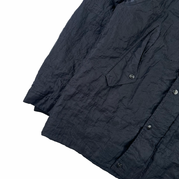 Stone Island 2001 Navy Monofilament Mesh Jacket - Large