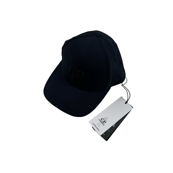 CP Company Navy Shell R Spellout Baseball Cap - Medium