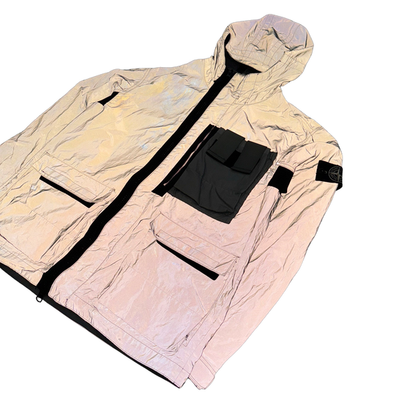 Garment dyed plated reflective with mussola gommata top