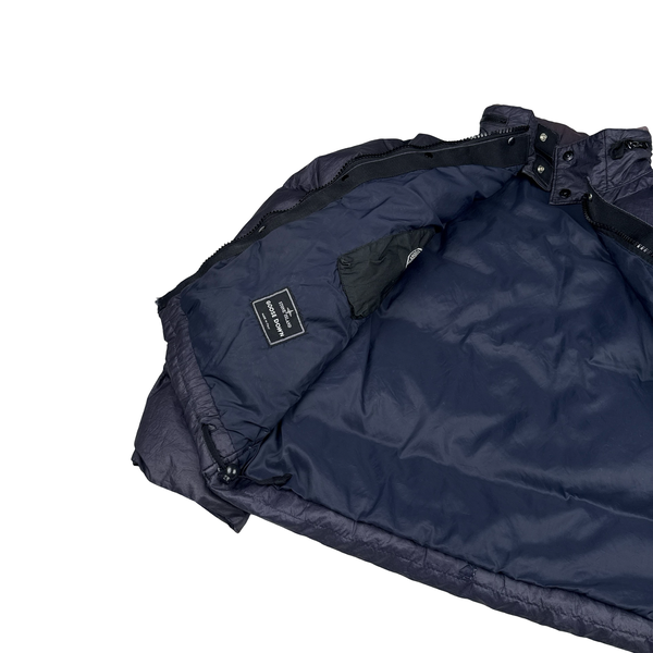 Stone Island 2003 Vintage Down Filled Navy Nylon Jacket - Small