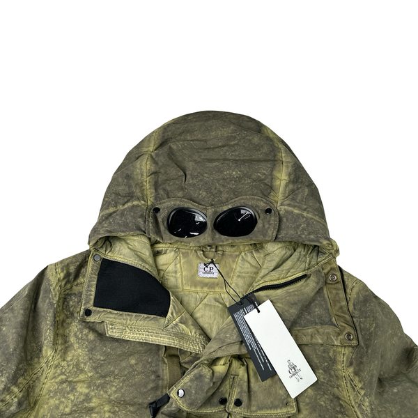 CP Company Green Nycra Goggle Hooded Jacket - XL