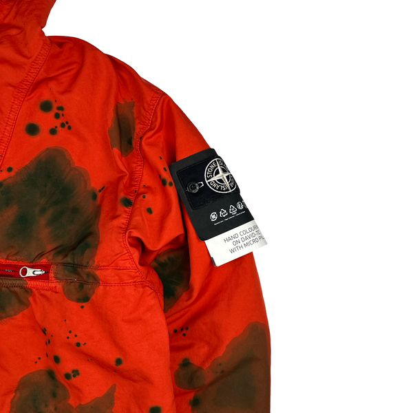 Stone Island 2023 Hand Colouring Orange David TC Micropile Smock - Medium