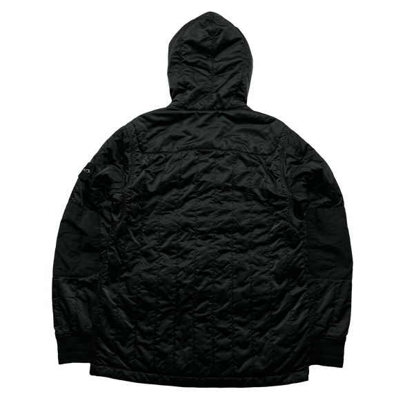 Stone Island 2021 Black Nylon Raso Quilted-TC Jacket - Small
