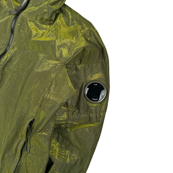 CP Company P.Ri.S.M Green Prismatic Ripstop Membrane Hooded Jacket - Medium