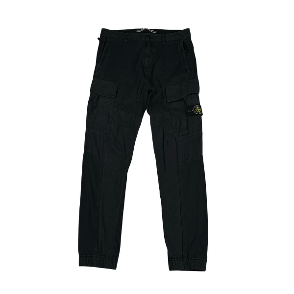 Stone Island 2016 Black Cargo Trousers - 31"