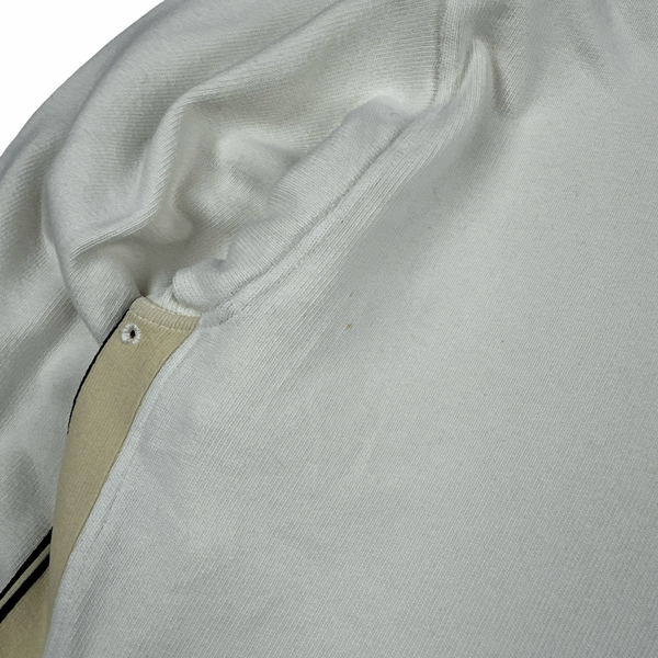 Stone Island AW1995 Vintage Cotton Stripped Detail Crewneck Jumper - XL