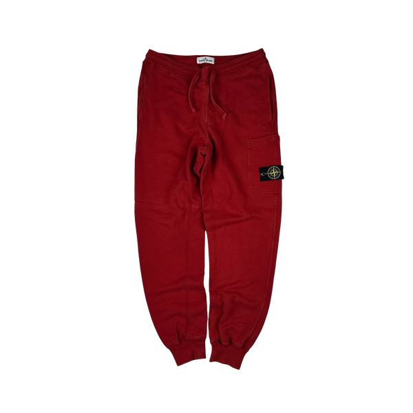 Stone Island 2013 Red Cotton Joggers - Medium
