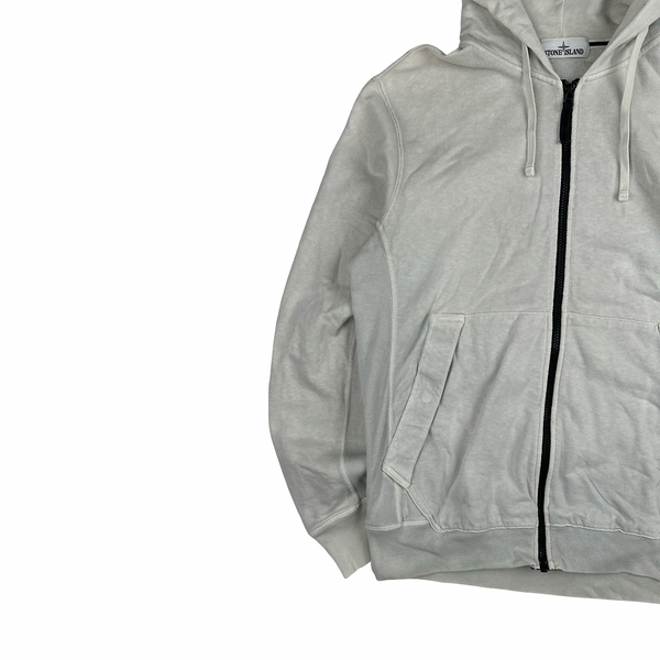 Stone Island 2014 White Zipped Hoodie - XL