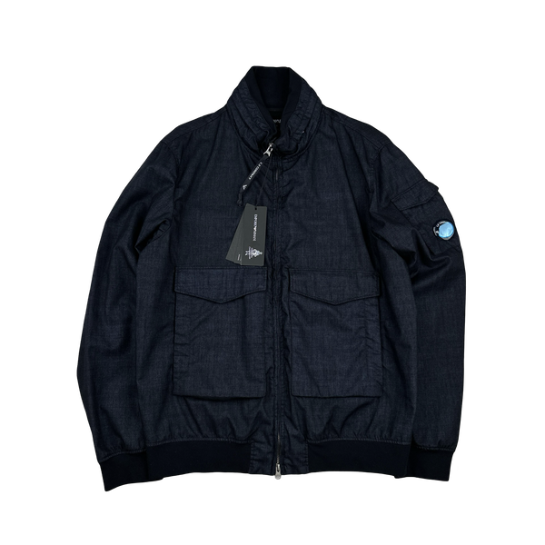 CP Company x Armani Lens Viewer Wool Gum Bomber Jacket -XXL