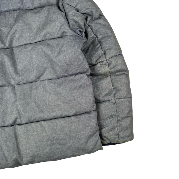 Stone Island Purple Lino Resinato Down-TC Puffer Jacket - Small