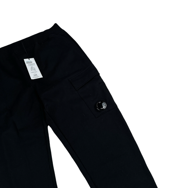 CP Company Black Cotton Lens Viewer Joggers - Small & XXL