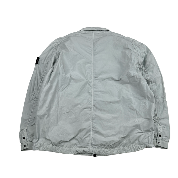 Stone Island 2022 Icy Blue Naslan Light Zipped Overshirt - XXL