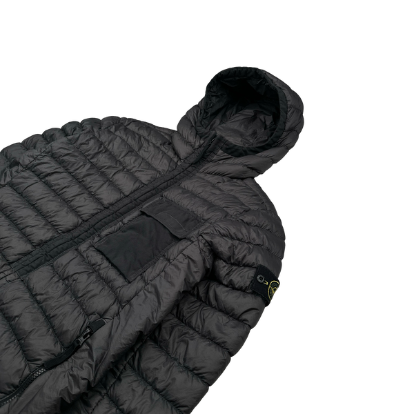 Stone Island 2018 Charcoal Micro Yarn Down Puffer Jacket - Medium