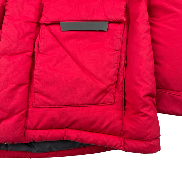 North Face Red Summit Series 700 Down Hooded Puffer Jacket - Medium