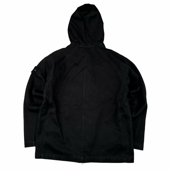 Stone Island 2017 Raso Gommato Double Ghost Piece Hooded Jacket - Medium